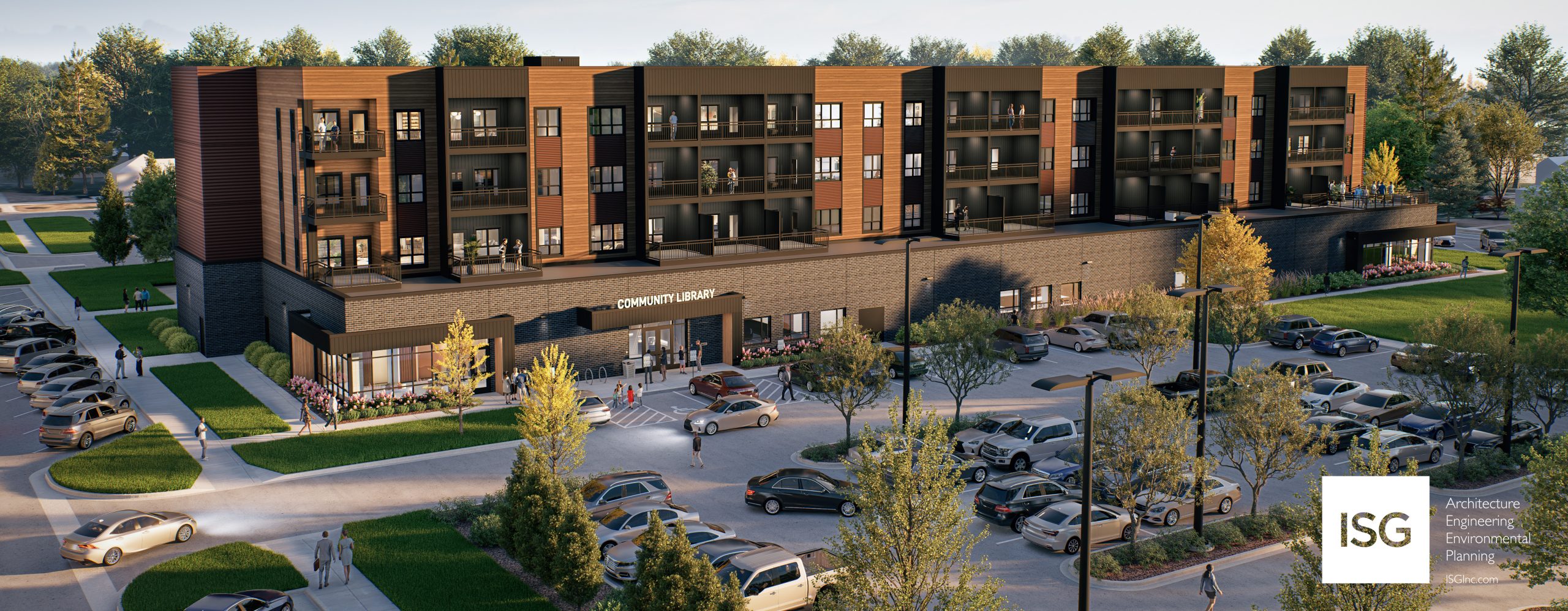 rendering of new richmond community library